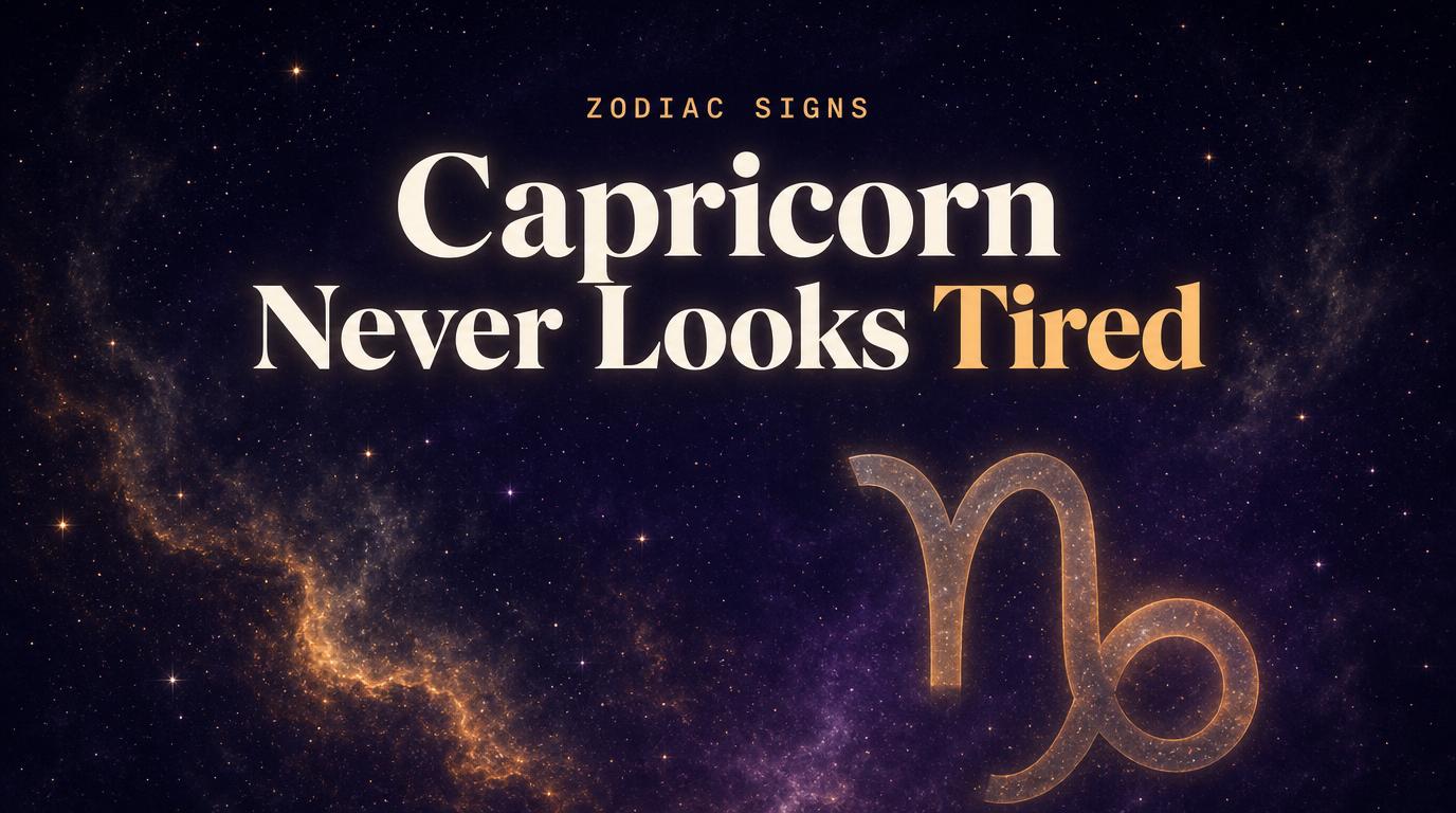 Capricorn Zodiac Sign: The Real Reason This Sign Never Looks Tired