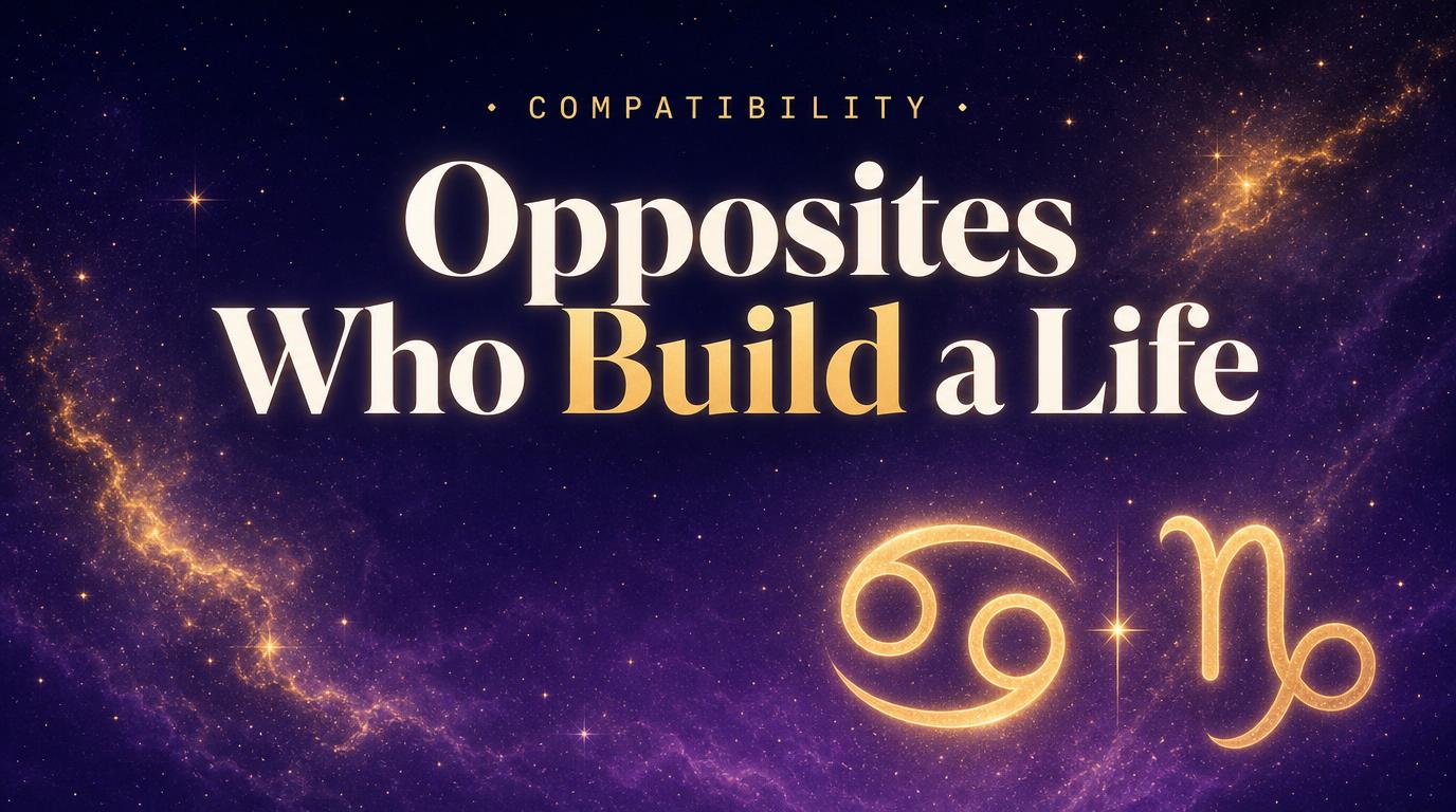 Cancer and Capricorn Compatibility: The Opposite Signs That Build a Whole Life Together