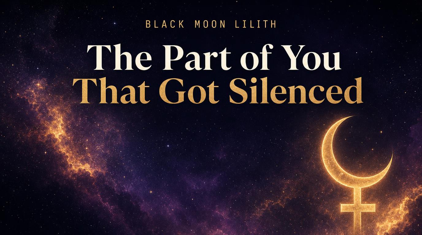 Black Moon Lilith in Your Chart: The Part of You That Got Told to Be Quieter